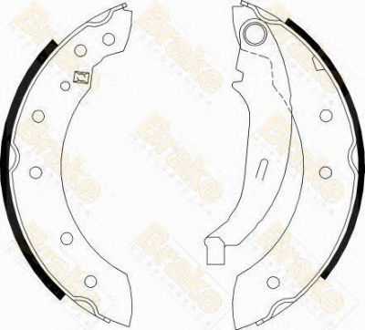 BRAKE ENGINEERING sh2474 -  Комплект тормозных колодок